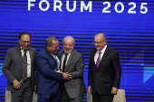 Brazil's President Lula attends the opening of the BRICS Business Forum, in Rio de Janeiro