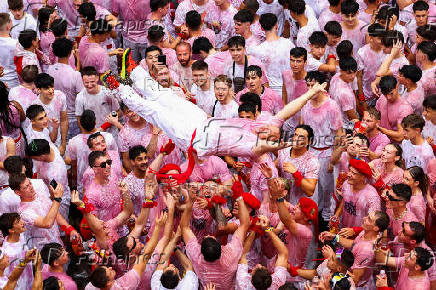San Fermin festival (Chupinazo) in Pamplona