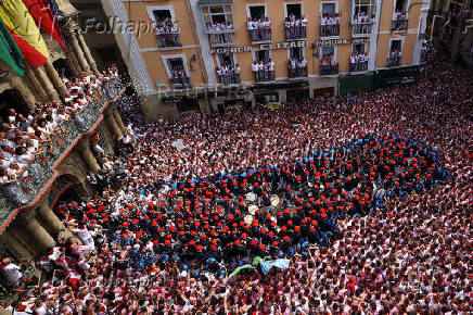 San Fermin festival (Chupinazo) in Pamplona