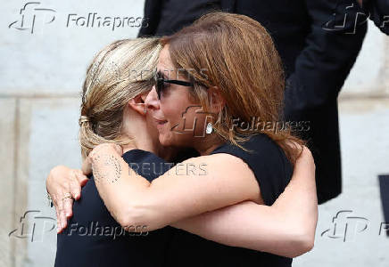 Funeral of late French talk show host and TV journalist Thierry Ardisson in Paris