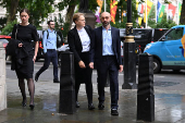 Former trader Tom Hayes and Carlo Palombo appear at the Supreme Court, in London