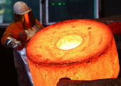 Steel workers at Dirostahl in Remscheid