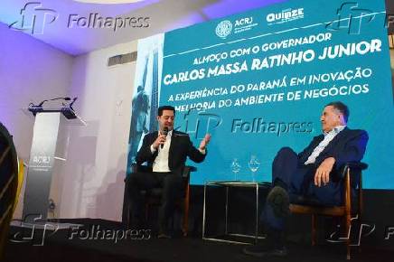 Governador Ratinho Junior na Associação Comercial do Rio de janeiro