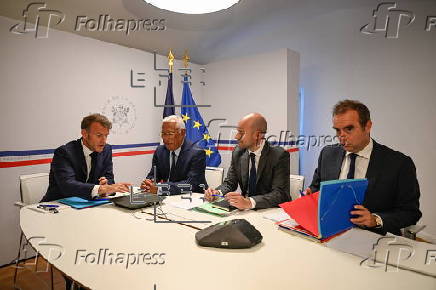 European leaders hold video conference on Ukraine
