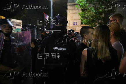 Anti-government protest in Belgrade