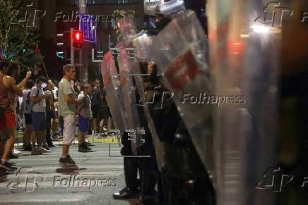 Anti-government protest in Belgrade