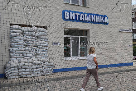 Russia's Belgorod cover buildings in nets as protection against Ukrainian drones