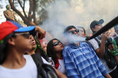 March in favor of full decriminalization of cannabis, in Mexico City