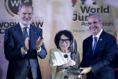 El rey de España participa en el Congreso Mundial del Derecho, en Santo Domingo