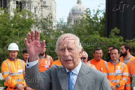 Britain's King Charles visits the Thames Tideway Tunnel Project in London