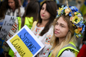 The 12th Annual Vyshyvanka March takes place in London