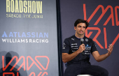 Williams' Carlos Sainz Jr. takes part in roadshow at Madrid's future Formula One circuit