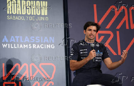 Williams' Carlos Sainz Jr. takes part in roadshow at Madrid's future Formula One circuit