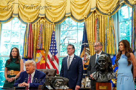 U.S. President Trump at the White House in Washington