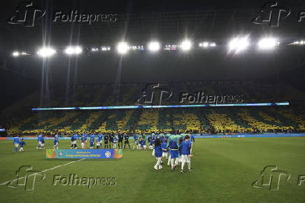 Partida das eliminatórias sul-americanas da copa do mundo de 2026 entre brasil x paraguai