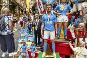 Figurine of Belgian soccer player Kevin De Bruyne produced in Naples