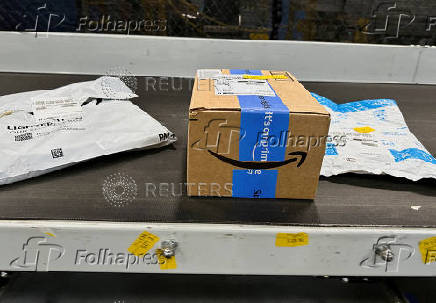 FILE PHOTO: New York Amazon facility busy on Prime Day