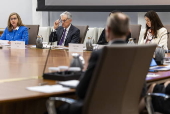 Chairman of the Federal Reserve Jerome Powell leads a Federal Reserve Board open meeting