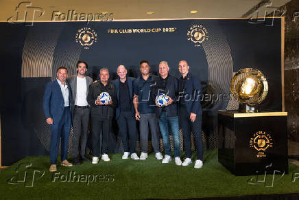 Copa do Mundo de Clubes da FIFA durante uma coletiva de imprensa na Trump Tower, em Nova York
