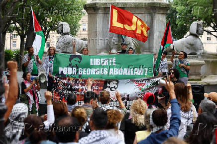 Protesters gather in Paris to demand the release of Georges Ibrahim Abdallah