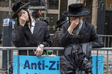 Comunidades judías ortodoxas protestan en Nueva York