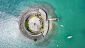 Forte São Marcelo, localizado no meio da Baía de Todos os Santos