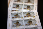 Special edition of stamps issued by the Vatican Post Office reading 'Sede Vacante'