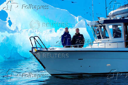 Denmark's King Frederik and Greenland's Prime Minister Jens-Frederik Nielsen visit Nuuk fjord