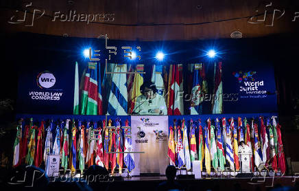 El rey de España participa en el Congreso Mundial del Derecho, en Santo Domingo