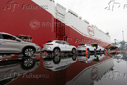 FILE PHOTO: China EV giant BYD's expansion triggers backlash in Brazil