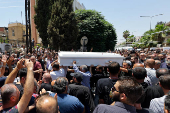 Funeral of suicide bombing victims, in Damascus