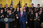Donald Trump welcomes the Navy Midshipmen - Washington