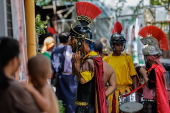 Catholics hold biblical dramas to mark Maundy Thursday of Lent season