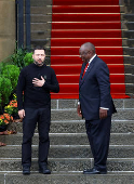 Ukraine's President Volodymyr Zelenskiy visits South Africa