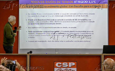 Dr. Carlos Nobre pesquisador das Emergencias Climaticas ministra palestra