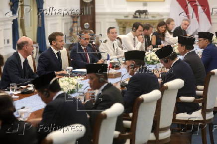 France's President Emmanuel Macron visits Indonesia