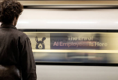 AI advert on London underground