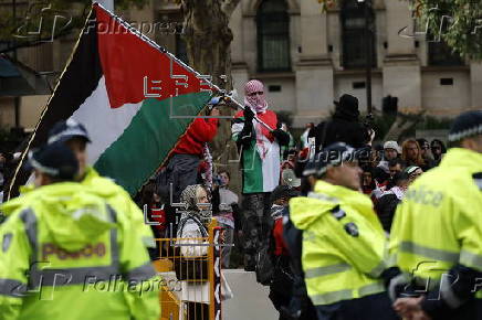 Pro-Palestine rally for Gaza in Melbourne