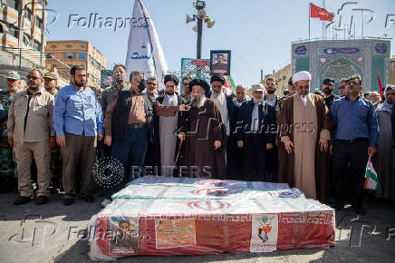 Funeral for those killed in Israeli strikes on Iran, in Ahvaz