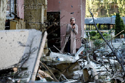 Aftermath of Russian drone and missile strikes, amid Russia's attack on Ukraine, in Kyiv