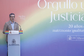 Acto 'Orgullo y Justicia' para conmemorar el Día Nacional del Orgullo LGTBI y el 20 aniversario del matrimonio igualitario