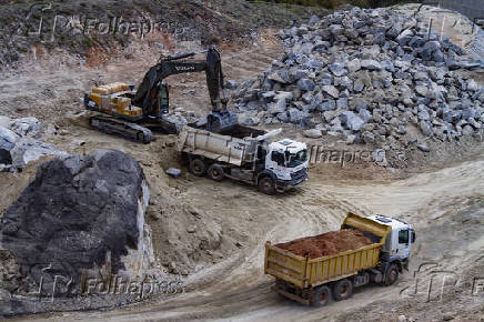 Obras do Rodoanel Norte em andamento em São Paulo