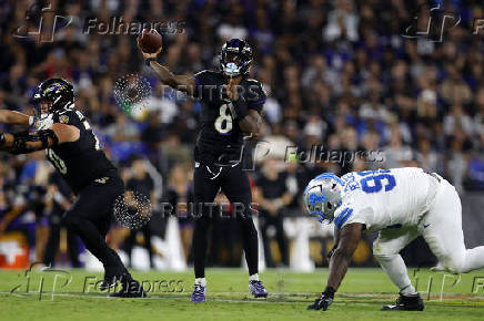 NFL: Detroit Lions at Baltimore Ravens