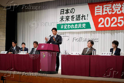 Liberal Democratic Party (LDP) presidential election candidates joint press conference, in Tokyo