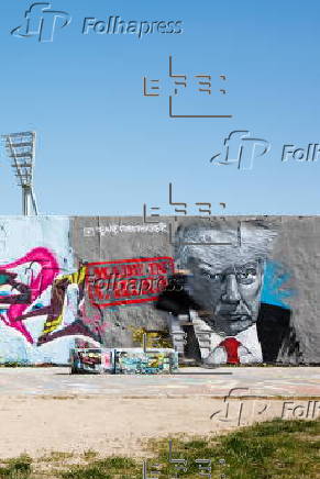 Donald Trump graffitti in Berlin