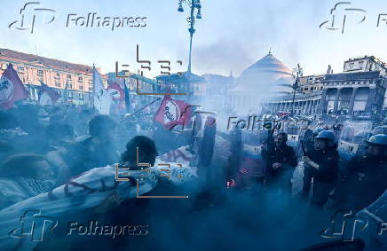 Protest in solidarity with Palestine in Naples