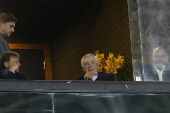 Carlo Ancelotti asiste al partido entre Botafogo y Universidad de Chile de la Copa Libertadores