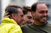 FILE PHOTO: Demonstration against former Brazilian President Jair Bolsonaro's judicial process in Sao Paolo