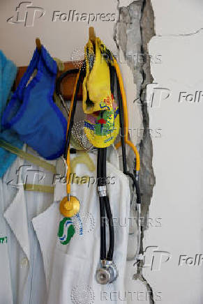 Aftermath of a missile strike from Iran on Israel, at Soroka Medical Center, in Beersheba