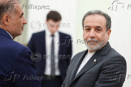 Russian President Vladimir Putin meets with Iranian Foreign Minister Abbas Araqchi in Moscow